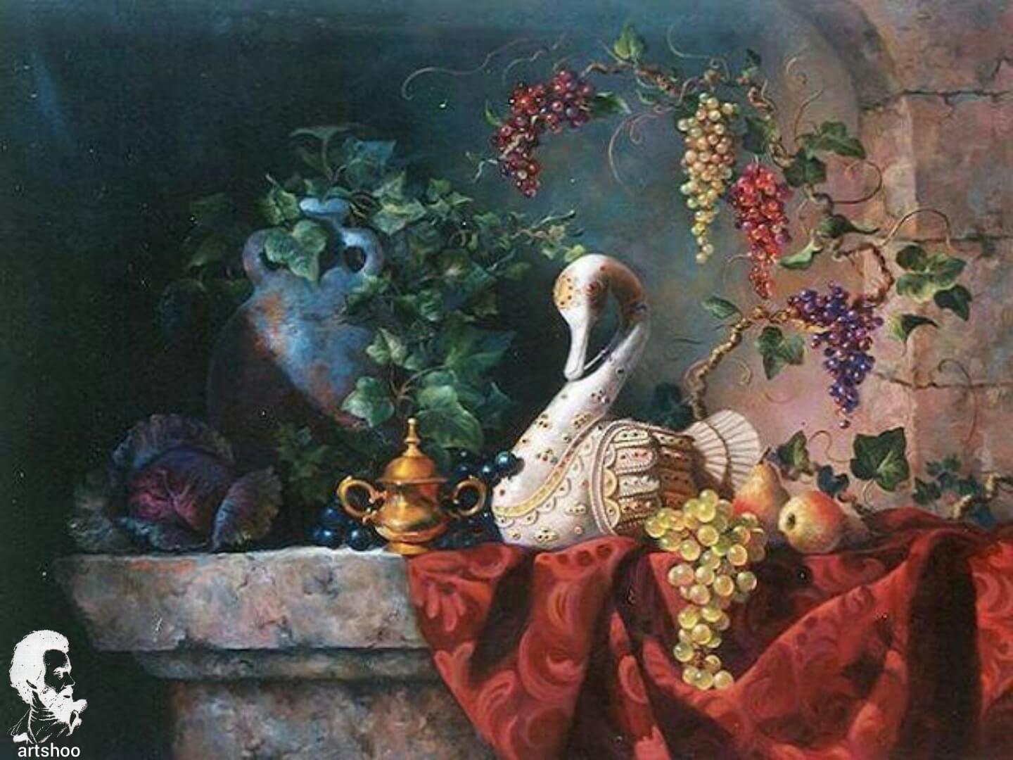 آموزش نقاشی رنگ روغن